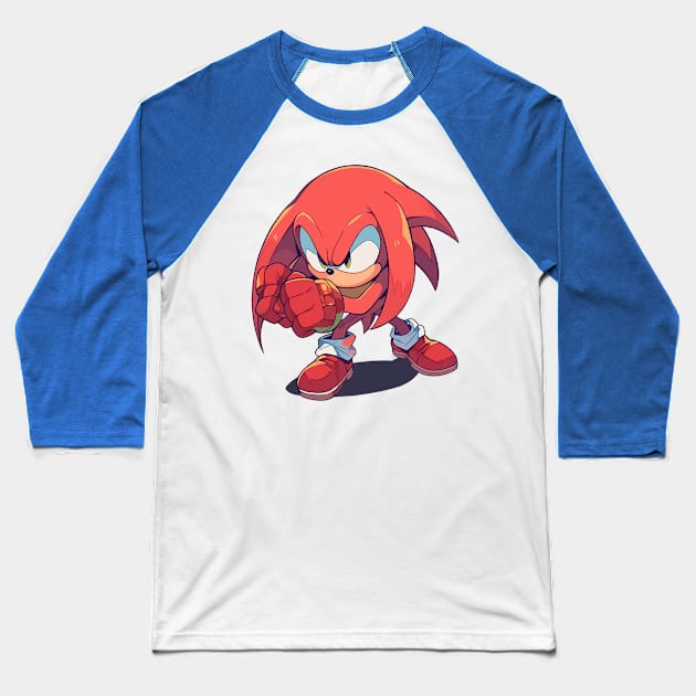 knuckles Baseball T-Shirt by lets find pirate